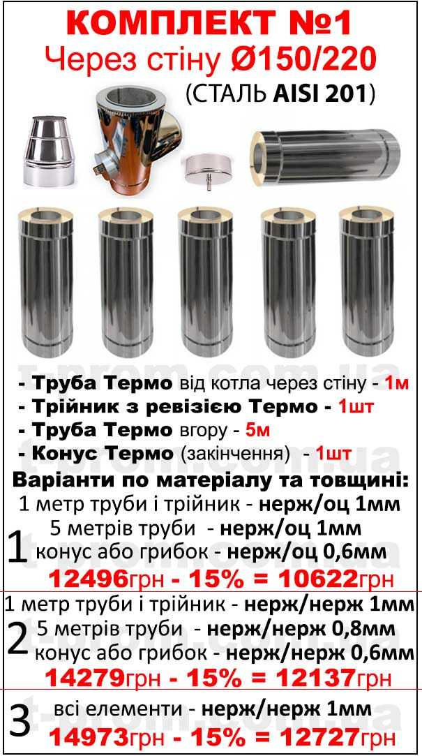 труби для котла 150 діаметра
